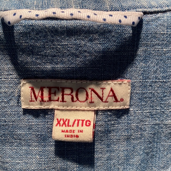 Denim long sleeve top - Picture 3 of 3